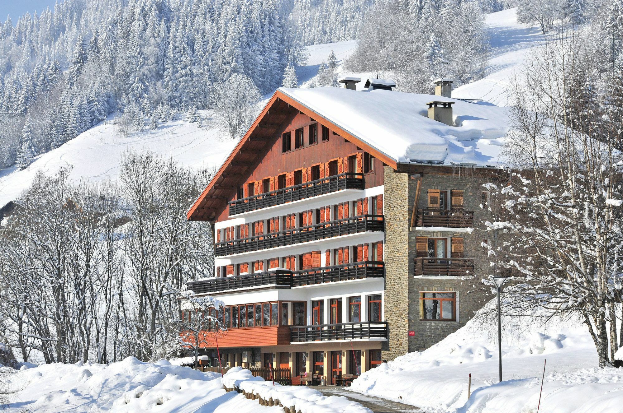 Hôtel Vacances Bleues Les Chalets du Prariand Megève Exterior foto